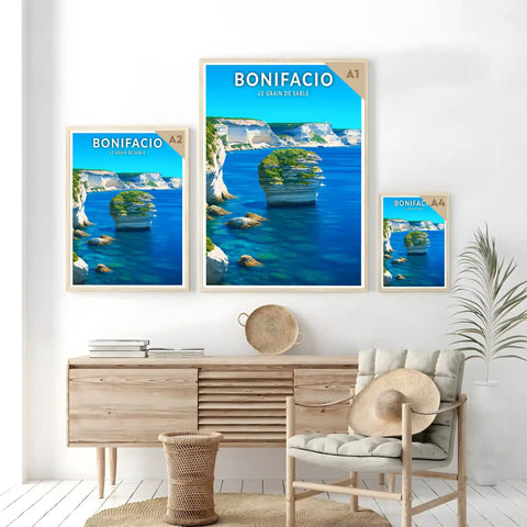Affiche - Bonifacio - Le Grain de Sable