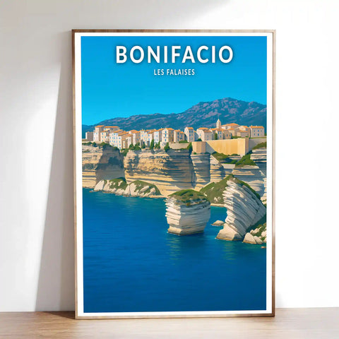 Affiche - Bonifacio - Les Falaises