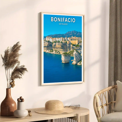Affiche - Bonifacio - Les Falaises