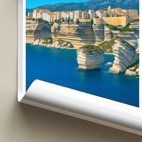 Affiche - Bonifacio - Les Falaises