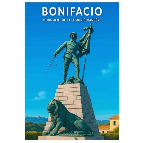 Affiche - Bonifacio - Monument de la Légion Étrangère