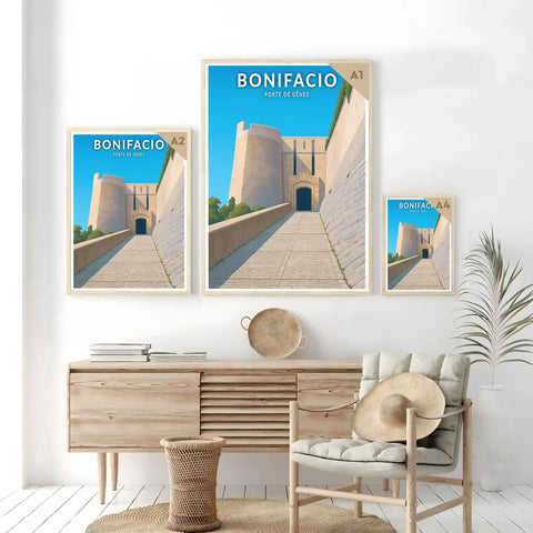 Affiche - Bonifacio - Porte de Gênes