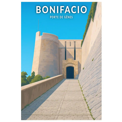 Affiche - Bonifacio - Porte de Gênes