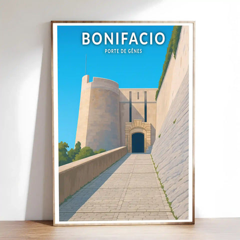 Affiche - Bonifacio - Porte de Gênes