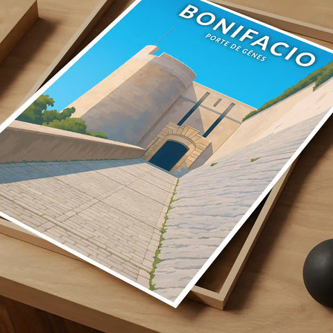 Affiche - Bonifacio - Porte de Gênes