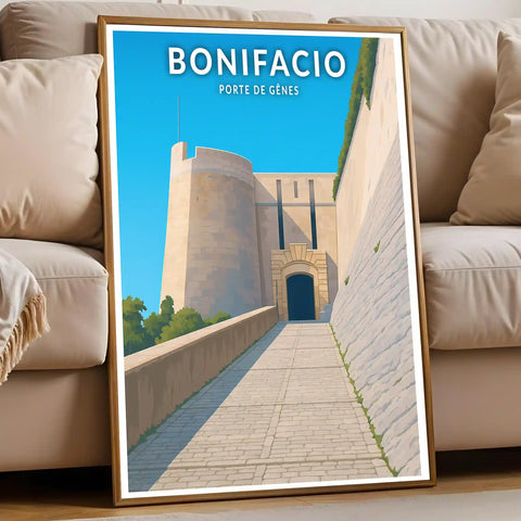 Affiche - Bonifacio - Porte de Gênes