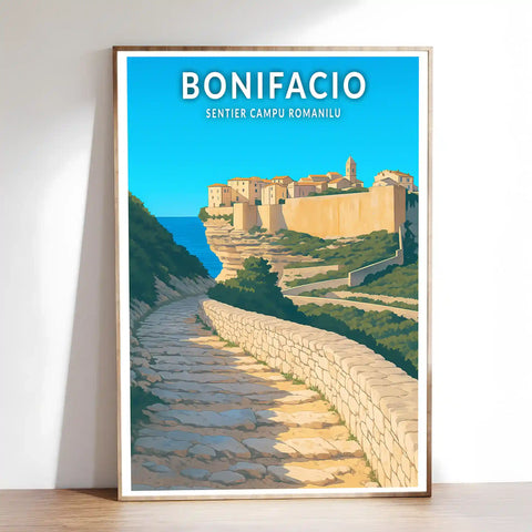 Affiche - Bonifacio - Sentier Campu Romanilu