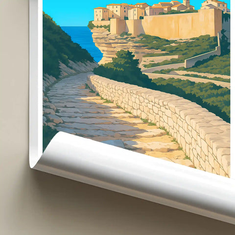 Affiche - Bonifacio - Sentier Campu Romanilu
