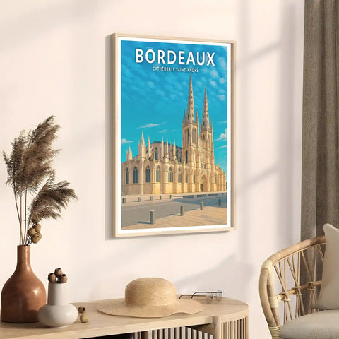 Affiche - Bordeaux - Cathédrale Saint-André