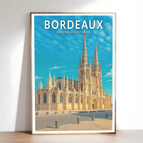Affiche - Bordeaux - Cathédrale Saint-André
