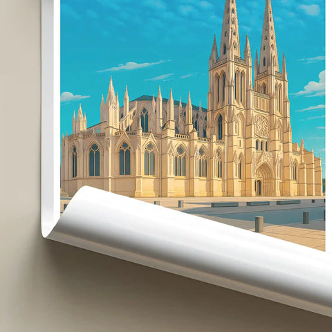 Affiche - Bordeaux - Cathédrale Saint-André