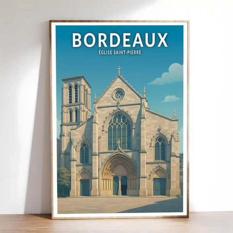 Affiche - Bordeaux - Église Saint-Pierre