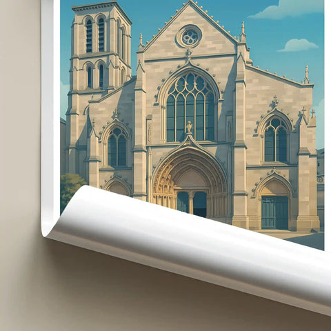 Affiche - Bordeaux - Église Saint-Pierre