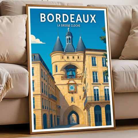 Affiche - Bordeaux - La Grosse Cloche