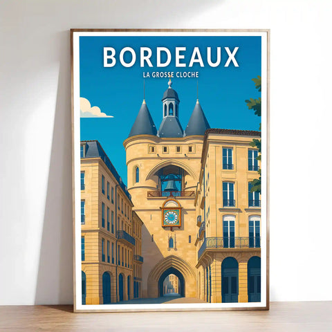 Affiche - Bordeaux - La Grosse Cloche