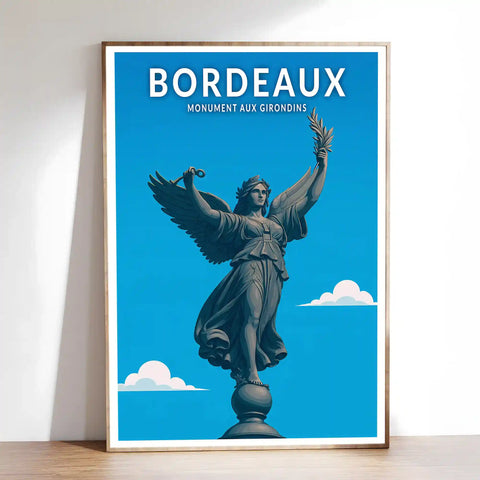 Affiche - Bordeaux - Monument aux Girondins