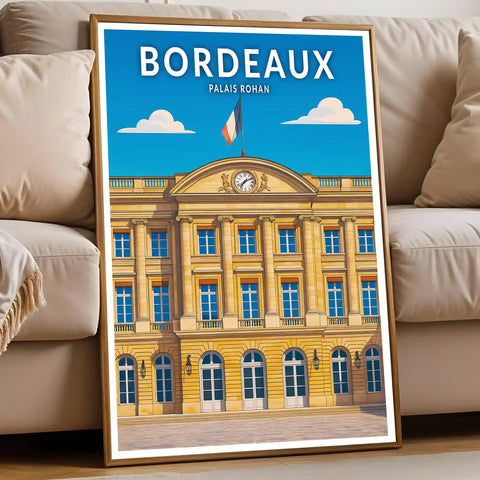 Affiche - Bordeaux - Palais Rohan