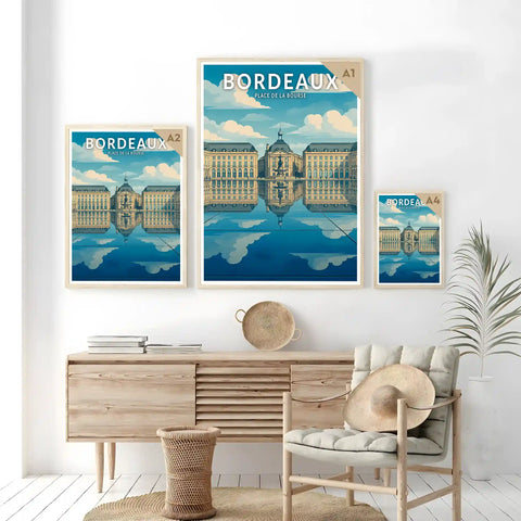 Affiche - Bordeaux - Place de la Bourse