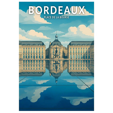 Affiche - Bordeaux - Place de la Bourse