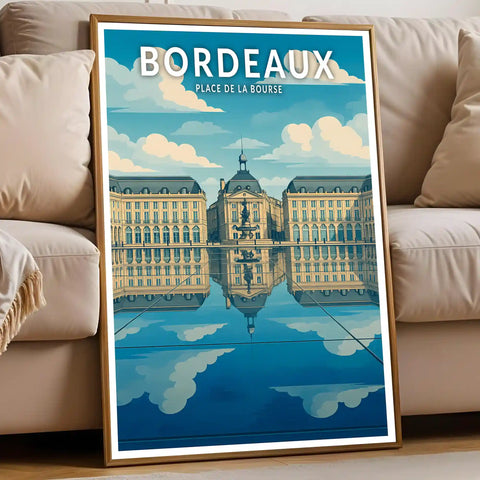 Affiche - Bordeaux - Place de la Bourse