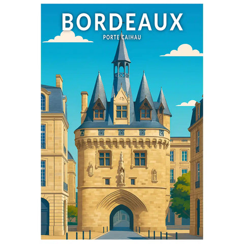 Affiche - Bordeaux - Porte Caihau