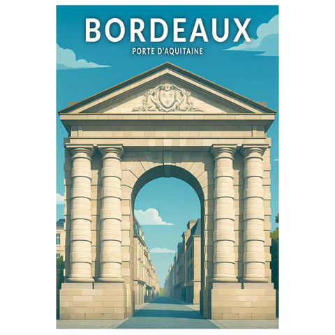 Affiche - Bordeaux - Porte d'Aquitaine