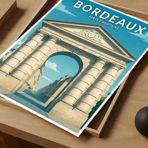 Affiche - Bordeaux - Porte d'Aquitaine