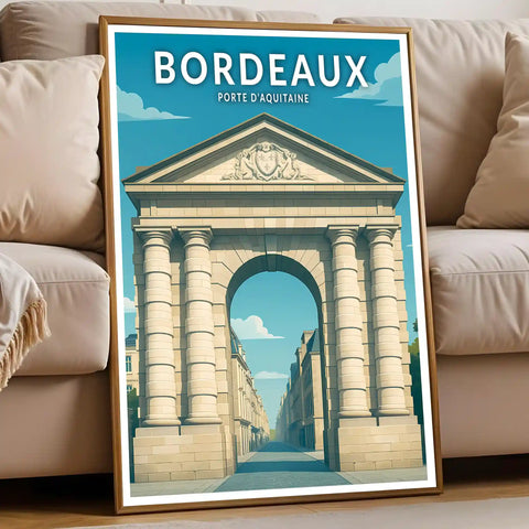 Affiche - Bordeaux - Porte d'Aquitaine