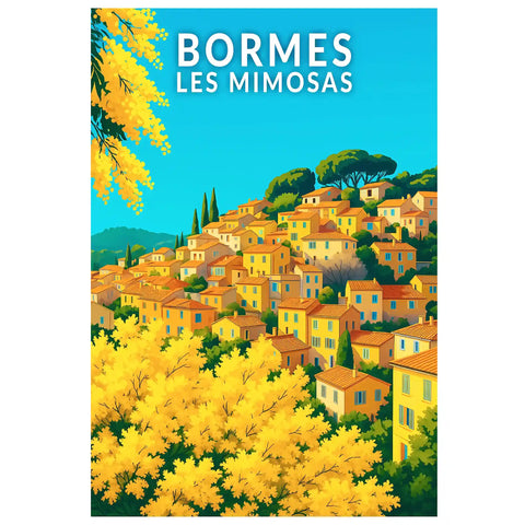 Affiche - Bormes les Mimosas