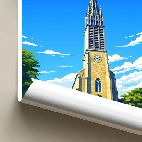 Affiche - Brest - Église Saint-Laurent