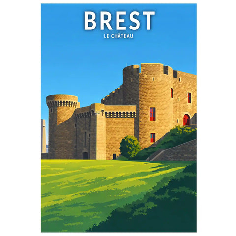 Affiche - Brest - Le Château