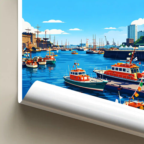 Affiche - Brest - Le Port