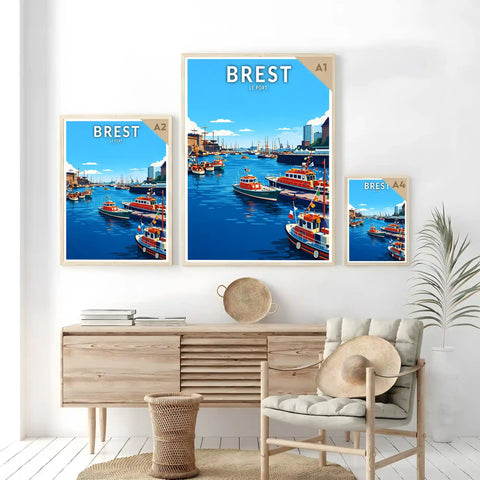 Affiche - Brest - Le Port