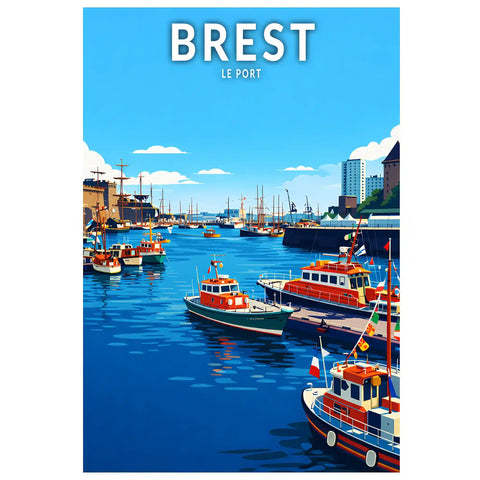 Affiche - Brest - Le Port