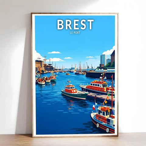 Affiche - Brest - Le Port