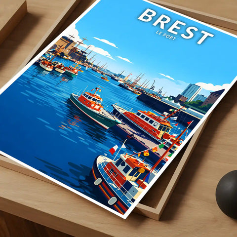 Affiche - Brest - Le Port