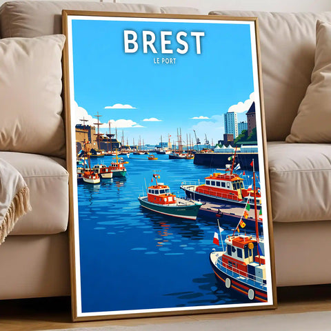 Affiche - Brest - Le Port