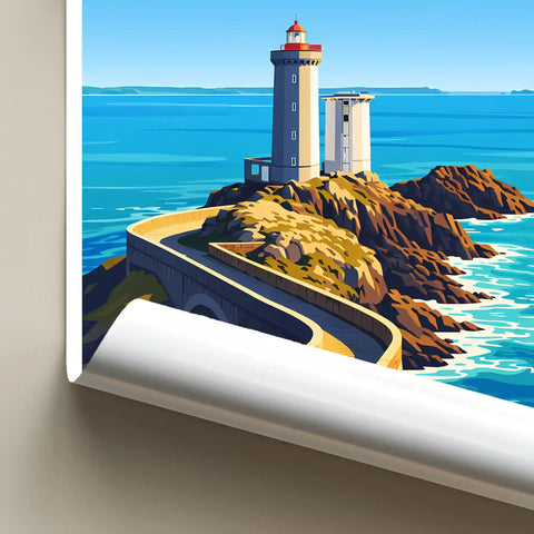 Affiche - Brest - Phare du Petit Minou