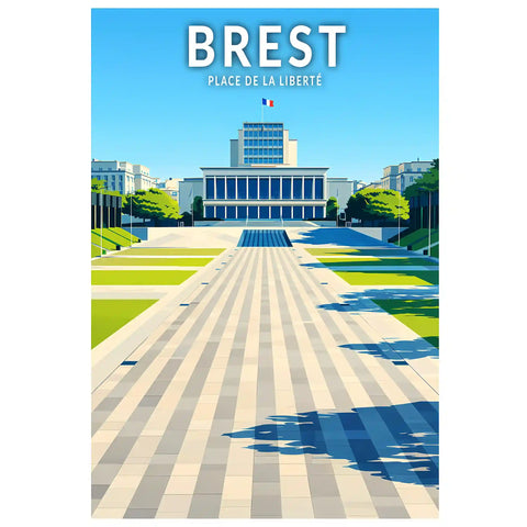 Affiche - Brest - Place de la Liberté
