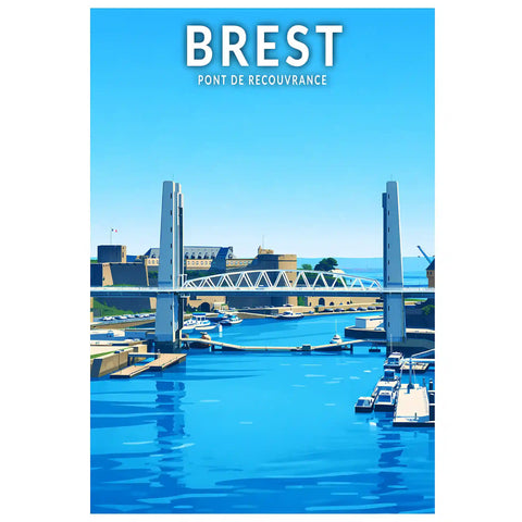 Affiche - Brest - Pont de Recouvrance