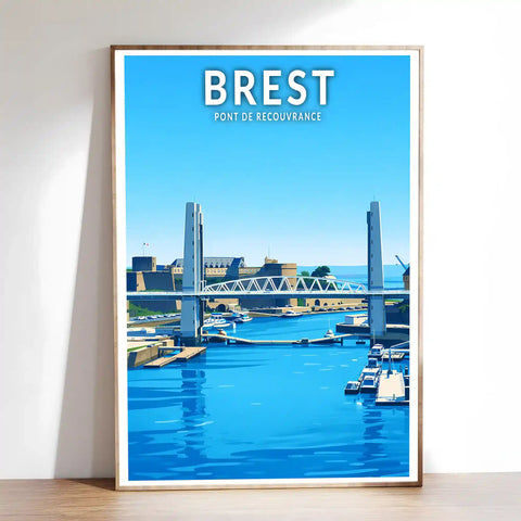 Affiche - Brest - Pont de Recouvrance