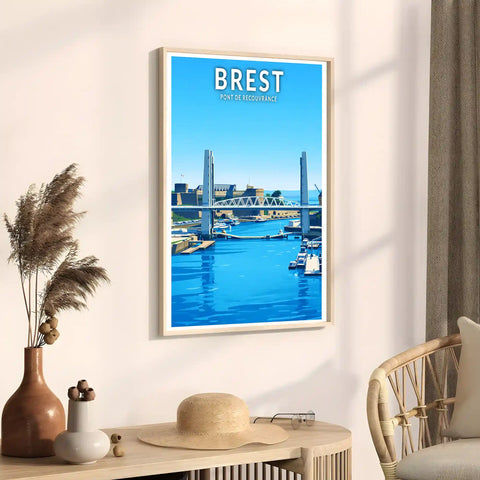 Affiche - Brest - Pont de Recouvrance