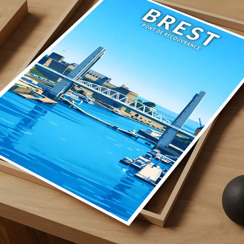 Affiche - Brest - Pont de Recouvrance