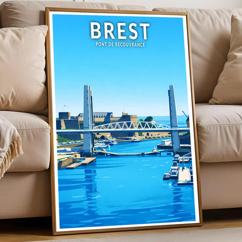 Affiche - Brest - Pont de Recouvrance