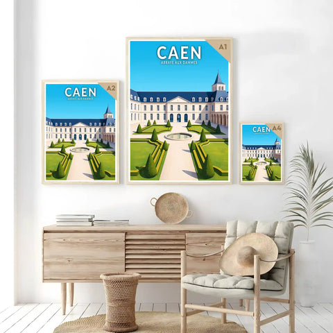Affiche - Caen - Abbaye aux Dammes