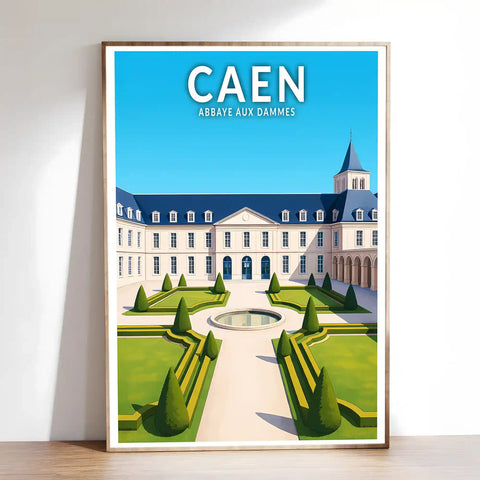 Affiche - Caen - Abbaye aux Dammes