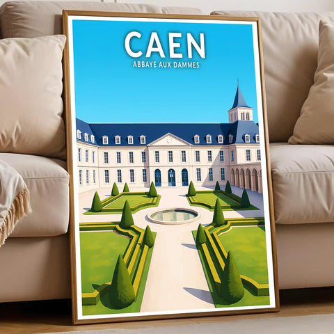 Affiche - Caen - Abbaye aux Dammes