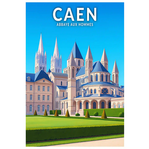 Affiche - Caen - Abbaye aux Hommes