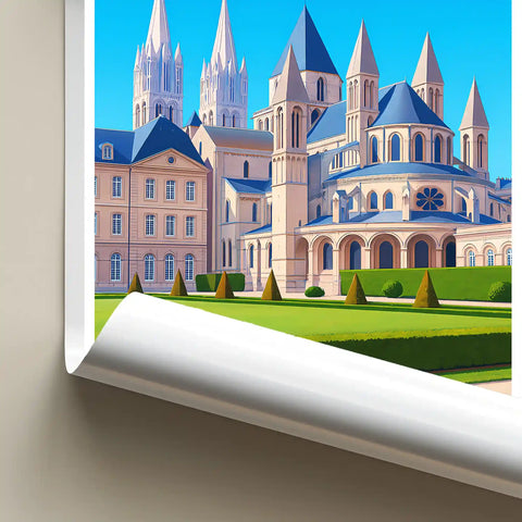 Affiche - Caen - Abbaye aux Hommes