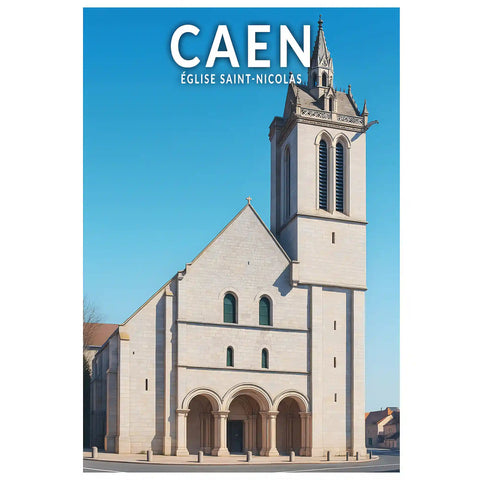 Affiche - Caen - Église Saint-Nicolas